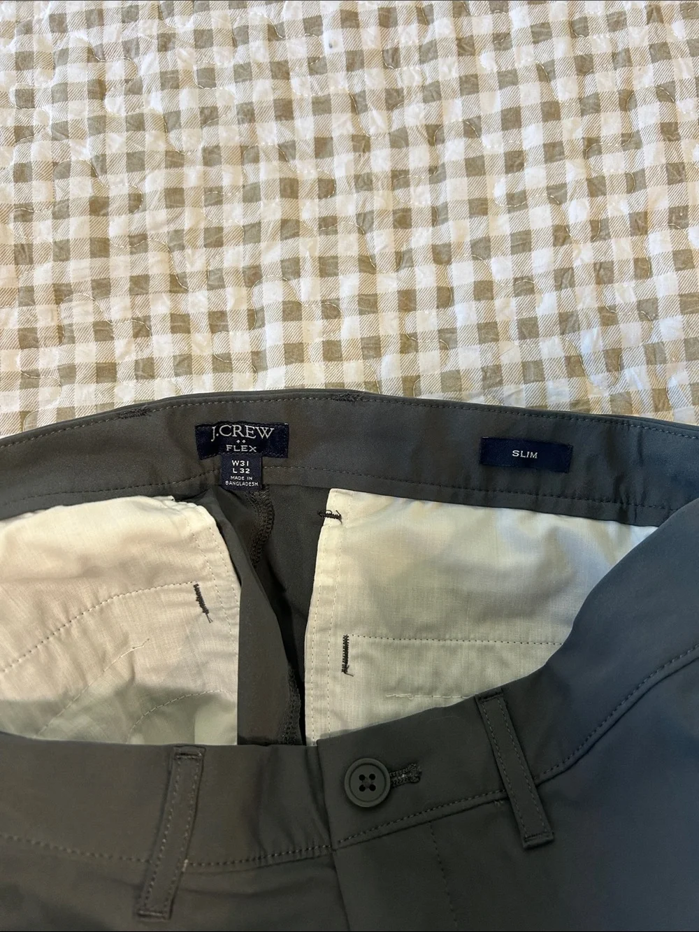 NWOT Men’s J.Crew slim flex dress pant
